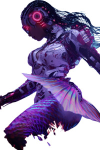 Cybernetic Sea-Woman Vinyl Car Decal Sticker – Waterproof & UV-Resistant  Cybernetic Sea-Woman Vinyl Car Decal Sticker – Waterproof & UV-Resistant