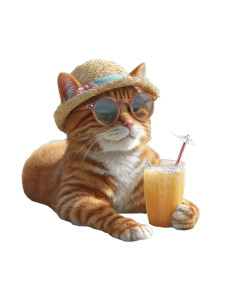 Stylish Beach Cat Vinyl Car Decal Sticker – Waterproof & UV-Resistant Stylish Beach Cat Vinyl Car Decal Sticker – Waterproof & UV-Resistant