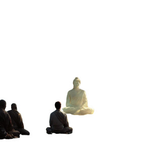 Buddha Meditating Serenely Vinyl Car Decal Sticker – Waterproof & UV-Resistant 