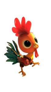 Joyful Pixar Rooster Vinyl Car Decal Sticker – Waterproof & UV-Resistant 