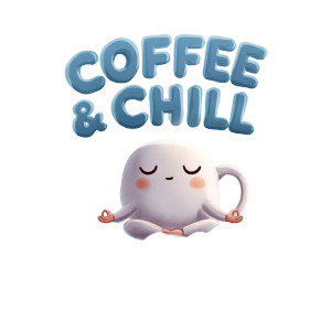 Coffee & Chill Vinyl Car Decal Sticker – Waterproof & UV-Resistant 