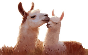 Llama And Cria Vinyl Car Decal Sticker – Waterproof & UV-Resistant Llama And Cria Vinyl Car Decal Sticker – Waterproof & UV-Resistant