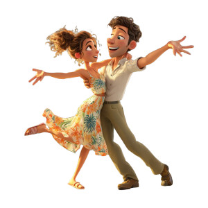 Dancing In Tram Vinyl Car Decal Sticker – Waterproof & UV-Resistant 