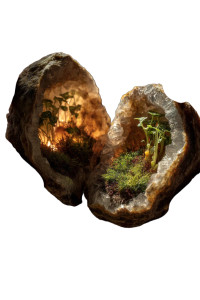 Magical Geode Garden Vinyl Car Decal Sticker – Waterproof & UV-Resistant Magical Geode Garden Vinyl Car Decal Sticker – Waterproof & UV-Resistant