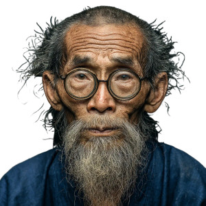 Elderly Chinese Scholar Vinyl Car Decal Sticker – Waterproof & UV-Resistant Elderly Chinese Scholar Vinyl Car Decal Sticker – Waterproof & UV-Resistant