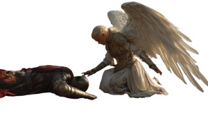 Radiant Aasimar Cleric V2 Vinyl Car Decal Sticker – Waterproof & UV-Resistant 