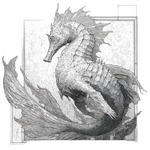 Mythical Hippocampus Vinyl Car Decal Sticker – Waterproof & UV-Resistant 