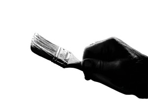 Painting Hand Close-Up Vinyl Car Decal Sticker – Waterproof & UV-Resistant 
