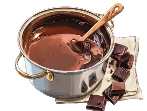 Giant Chocolate Pot Vinyl Car Decal Sticker – Waterproof & UV-Resistant 
