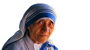 Mother Teresa Portrait Vinyl Car Decal Sticker – Waterproof & UV-Resistant 