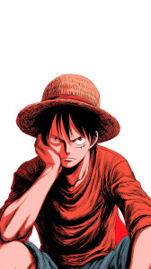 Luffy With Strawhat Vinyl Car Decal Sticker – Waterproof & UV-Resistant 