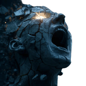 Petrified Scream Vinyl Car Decal Sticker – Waterproof & UV-Resistant 