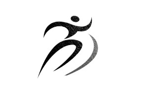 Abstract Athlete Logo Vinyl Car Decal Sticker – Waterproof & UV-Resistant 