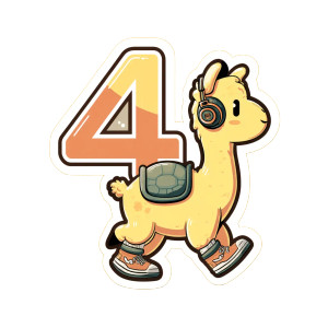 Casual Llama Sticker Vinyl Car Decal Sticker – Waterproof & UV-Resistant 