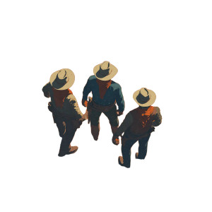 Cowboys In Hats Vinyl Car Decal Sticker – Waterproof & UV-Resistant 