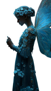 Faerie Queen Portrait Vinyl Car Decal Sticker – Waterproof & UV-Resistant 