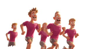 Confused Marathon Runner Vinyl Car Decal Sticker – Waterproof & UV-Resistant 