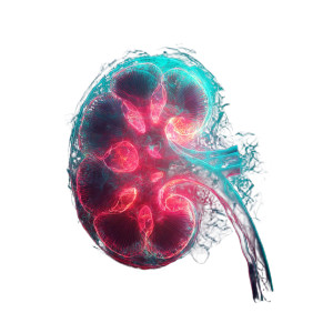 Glowing Kidney Vinyl Car Decal Sticker – Waterproof & UV-Resistant 