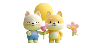 Cute Cat & Dog Vinyl Car Decal Sticker – Waterproof & UV-Resistant 