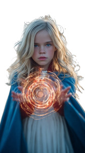 Magic Sigil Girl Vinyl Car Decal Sticker – Waterproof & UV-Resistant 