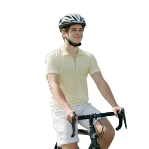 Cyclist In Park Vinyl Car Decal Sticker – Waterproof & UV-Resistant Cyclist In Park Vinyl Car Decal Sticker – Waterproof & UV-Resistant