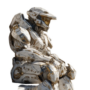 Marble Master Chief Vinyl Car Decal Sticker – Waterproof & UV-Resistant 