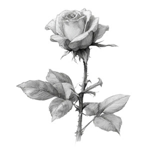 Rose Drawing V2 Vinyl Car Decal Sticker – Waterproof & UV-Resistant Rose Drawing V2 Vinyl Car Decal Sticker – Waterproof & UV-Resistant
