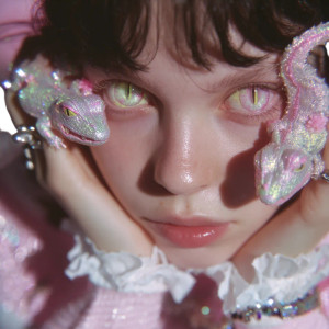 Dreamy Lizard-Eyed Human Vinyl Car Decal Sticker – Waterproof & UV-Resistant 