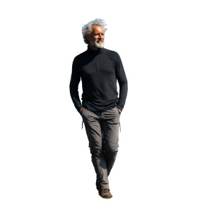 Scandinavian Hiker Vinyl Car Decal Sticker – Waterproof & UV-Resistant 