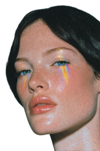 Rainbow Tears Woman V2 Vinyl Car Decal Sticker – Waterproof & UV-Resistant 