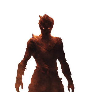 Fiery Humanoid Figure Vinyl Car Decal Sticker – Waterproof & UV-Resistant Fiery Humanoid Figure Vinyl Car Decal Sticker – Waterproof & UV-Resistant