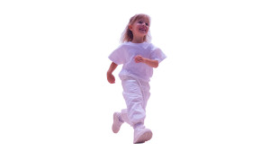 Joyful Running Girl Vinyl Car Decal Sticker – Waterproof & UV-Resistant Joyful Running Girl Vinyl Car Decal Sticker – Waterproof & UV-Resistant