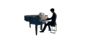 Elegant Piano Man Vinyl Car Decal Sticker – Waterproof & UV-Resistant Elegant Piano Man Vinyl Car Decal Sticker – Waterproof & UV-Resistant