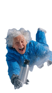 Joyful Snow Slide Vinyl Car Decal Sticker – Waterproof & UV-Resistant 