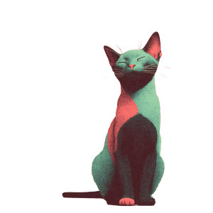 Retro Style Cat Vinyl Car Decal Sticker – Waterproof & UV-Resistant 