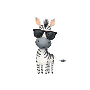 Cute Sunglass Zebra Vinyl Car Decal Sticker – Waterproof & UV-Resistant Cute Sunglass Zebra Vinyl Car Decal Sticker – Waterproof & UV-Resistant