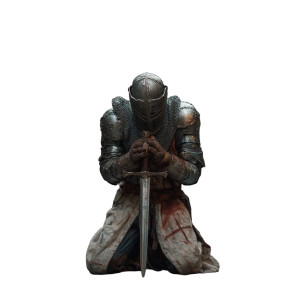 Injured Knight Battle Vinyl Car Decal Sticker – Waterproof & UV-Resistant Injured Knight Battle Vinyl Car Decal Sticker – Waterproof & UV-Resistant