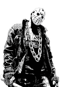 Punk Jason Voorhees Vinyl Car Decal Sticker – Waterproof & UV-Resistant 