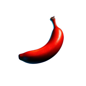 Red Banana Vinyl Car Decal Sticker – Waterproof & UV-Resistant 