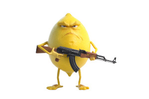 Angry Lemon Soldier Vinyl Car Decal Sticker – Waterproof & UV-Resistant Angry Lemon Soldier Vinyl Car Decal Sticker – Waterproof & UV-Resistant