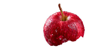 Red Apple Splash Vinyl Car Decal Sticker – Waterproof & UV-Resistant 