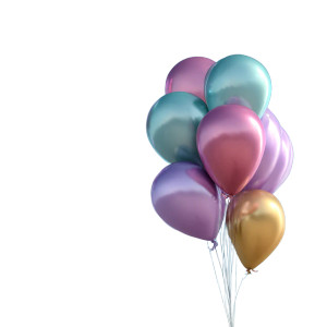 Colorful Balloons V3 Vinyl Car Decal Sticker – Waterproof & UV-Resistant 