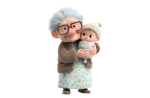Pixar Grandma & Baby Vinyl Car Decal Sticker – Waterproof & UV-Resistant Pixar Grandma & Baby Vinyl Car Decal Sticker – Waterproof & UV-Resistant