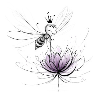 Flying Queen Bee Vinyl Car Decal Sticker – Waterproof & UV-Resistant Flying Queen Bee Vinyl Car Decal Sticker – Waterproof & UV-Resistant