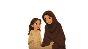 Hijabi Mother And Daughter Vinyl Car Decal Sticker – Waterproof & UV-Resistant Hijabi Mother And Daughter Vinyl Car Decal Sticker – Waterproof & UV-Resistant