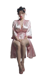 Asian Woman In Silk Robe Vinyl Car Decal Sticker – Waterproof & UV-Resistant Asian Woman In Silk Robe Vinyl Car Decal Sticker – Waterproof & UV-Resistant