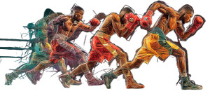 Dynamic Boxer Sequence Vinyl Car Decal Sticker – Waterproof & UV-Resistant 