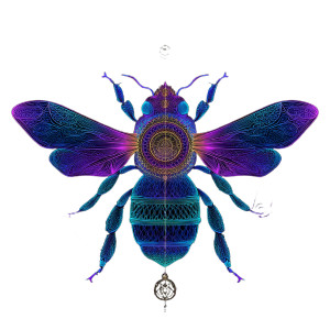 Sacred Geometry Bee Vinyl Car Decal Sticker – Waterproof & UV-Resistant Sacred Geometry Bee Vinyl Car Decal Sticker – Waterproof & UV-Resistant