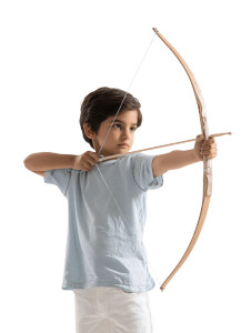 Young Archer Practicing Vinyl Car Decal Sticker – Waterproof & UV-Resistant Young Archer Practicing Vinyl Car Decal Sticker – Waterproof & UV-Resistant
