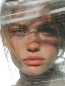 Blonde Beach Portrait V5 Vinyl Car Decal Sticker – Waterproof & UV-Resistant 